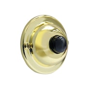 Iq America DP1605 Classic Round Unlit Pushbutton Brass Pushbutton Doorbell DP1605